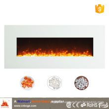 50" white master flame wall mounted electric fireplace heater for decoration